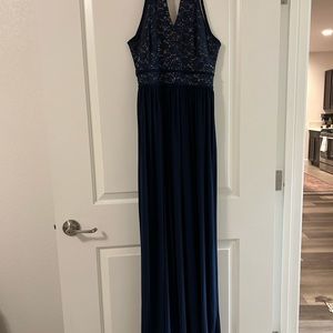 Morgan & Co. navy long dress